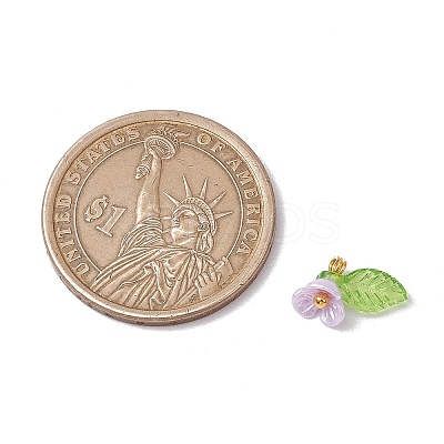 6pcs Resin Imitation Pearl Charms PALLOY-JF03423-1