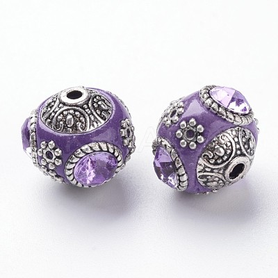 Handmade Indonesia Round Beads IPDL-R400-11-1