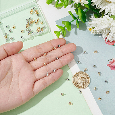 60Pcs 2 Colors Real 18K Gold Plated Long-Lasting Plated Brass Charms KK-BC0013-55-1