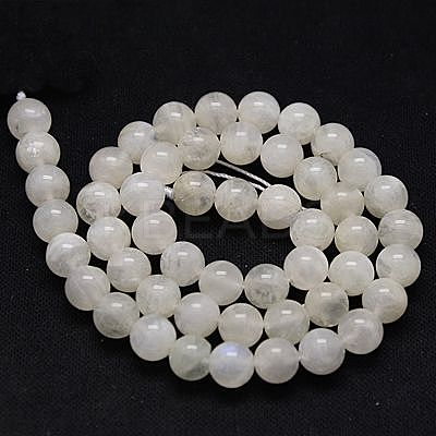 Natural Rainbow Moonstone Beads Strands G-G468-8mm-02-1