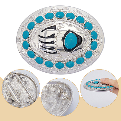 Alloy Enamel Buckle Clasps FIND-WH0126-367-1