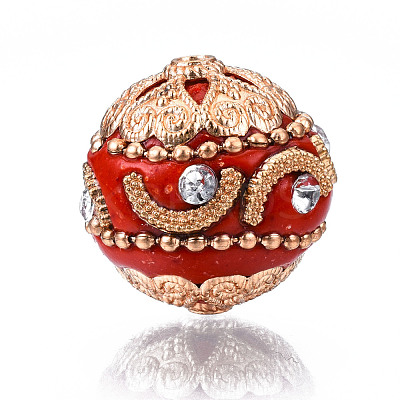 Handmade Indonesia Beads IPDL-E010-10-G-1