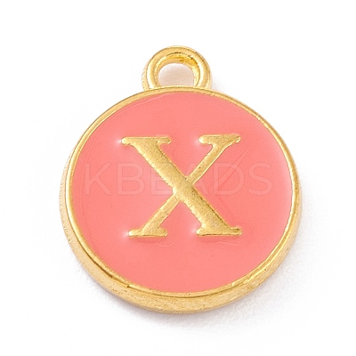Golden Plated Alloy Enamel Charms X-ENAM-Q437-11X-1