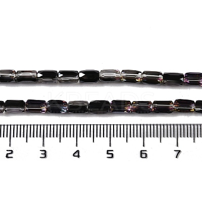 Electroplate Glass Beads Strands GLAA-Q101-02A-HP04-1