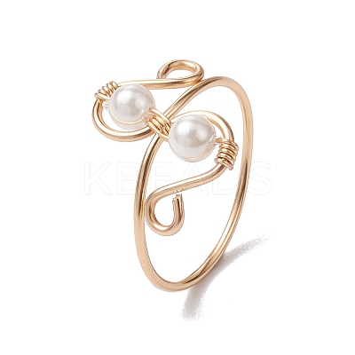 Shell Pearl Finger Rings RJEW-TA00131-1