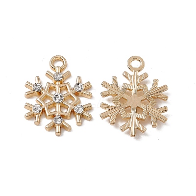 Alloy Crystal Rhinestone Pendants ALRI-K049-01G-1