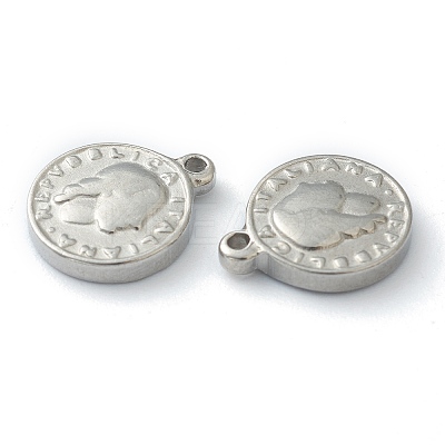 Non-Tarnish 304 Stainless Steel charms LS-STAS-O145-15P-1