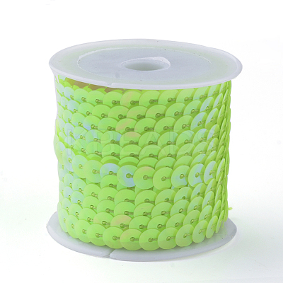 Eco-Friendly Plastic Paillette Beads PVC-Q092-6mm-P85-1