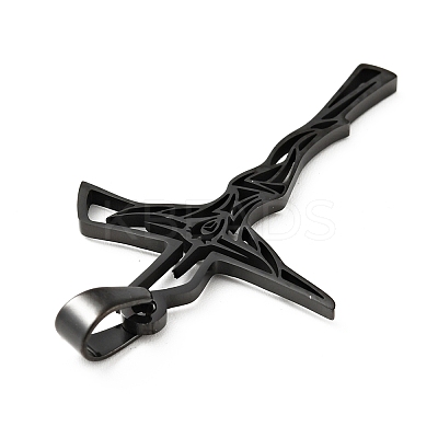 201 Stainless Steel Pendants STAS-E015-12EB-1