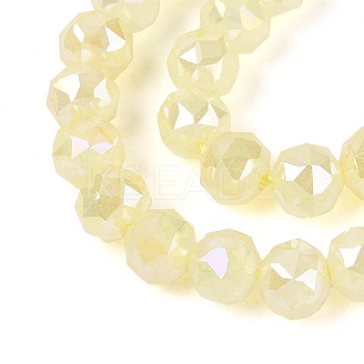 Anti-Tarnish Electroplate Glass Beads Strands GLAA-N064-6mm-06-1