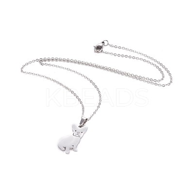Tarnish Resistant 304 Stainless Steel Puppy Jewelry Sets SJEW-F208-04P-1