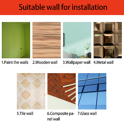 Acrylic Mirror Wall Stickers Decal DIY-CN0001-13B-C-1