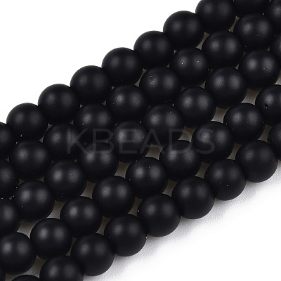 Opaque Glass Beads Strands GLAA-T032-P4mm-MD01-1