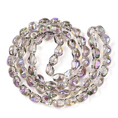 Electroplate Glass Beads Strands EGLA-T021-09H-1