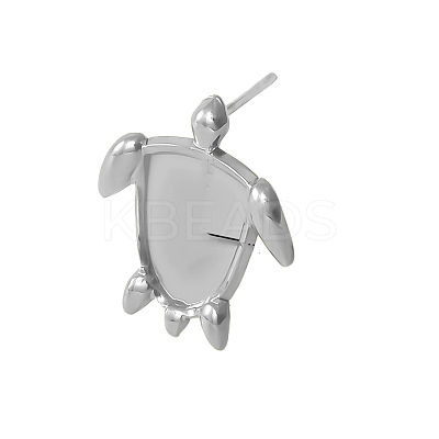304 Stainless Steel Stud Earrings Findings PW-WG8CC38-01-1