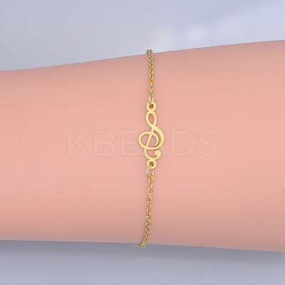 201 Stainless Steel Link Bracelets BJEW-T011-JN502-2-1