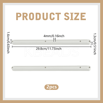 2Pcs Plastic Drawer Slides AJEW-WH0752-062C-1