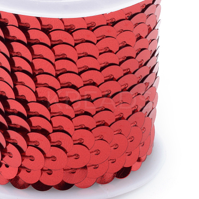 Eco-Friendly Plastic Paillette Beads PVC-Q092-6mm-3-1