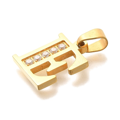 Ion Plating(IP) 304 Stainless Steel Rhinestone Pendants STAS-U035-01G-E-1