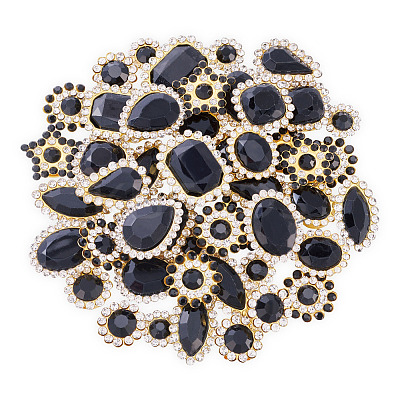 100Pcs Teardrop/Heart/Star Sew on Rhinestones FIND-TA0006-69A-1
