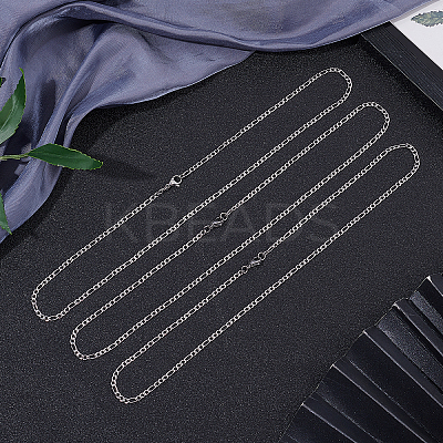 304 Stainless Steel Figaro Chain Necklaces NJEW-UN0001-29P-1