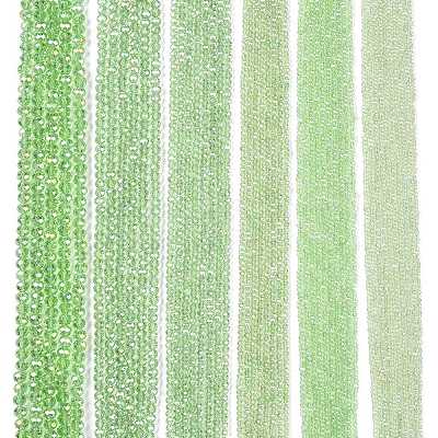 Electroplate Glass Beads Strands EGLA-A044-T6mm-B09-1