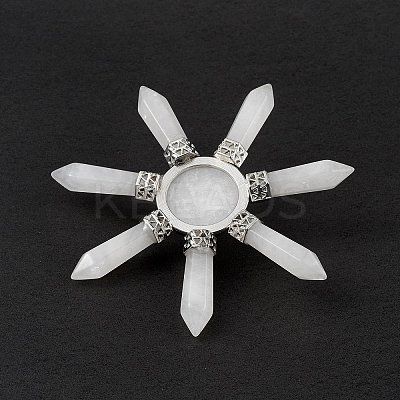 Chakra Natural Quartz Crystal Energy Tower Pyramid G-L524-08P-07-1