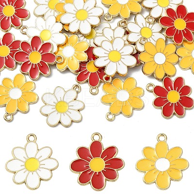 20Pcs Eco-Friendly Alloy Enamel Pendants ENAM-YW0005-85A-1