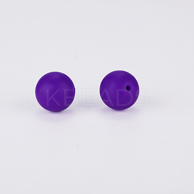 Round Silicone Focal Beads SI-JX0046A-06-1