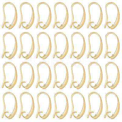 50Pcs Brass Earring Hooks KK-HS0001-75-1