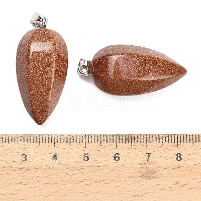 Synthetic Goldstone Pendants GG-K002-16Q-1