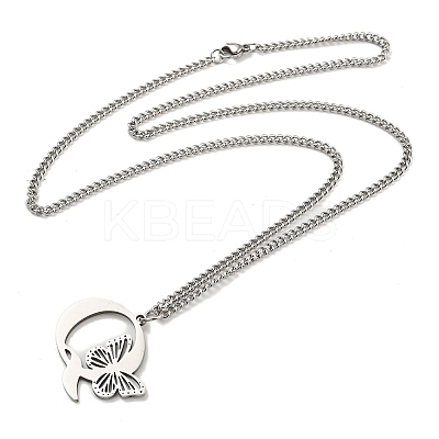 201 Stainless Steel Necklaces NJEW-Q336-01Q-P-1