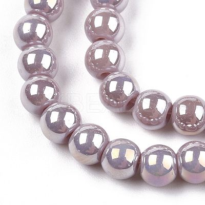Electroplate Opaque Glass Beads Strands LS-GLAA-T032-P4mm-AB07-1