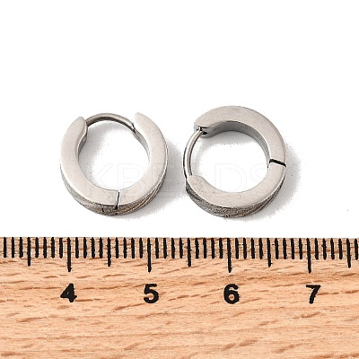 304 Stainless Steel Hoop Earrings EJEW-L302-03B-P-1