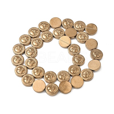 Electroplated Synthetic Non-magnetic Hematite Beads Strands G-A263-G01-01-1