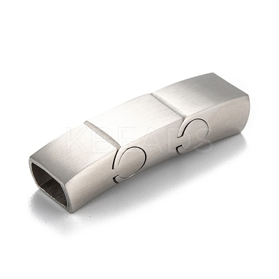 Tarnish Resistant 316 Surgical Stainless Steel Magnetic Clasps with Glue-in Ends STAS-F269-03MP-1
