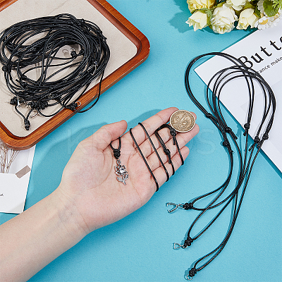 DIY Adjustable Waxed Cord Pendant Necklaces & Adjustable Waxed Polyester Cord Bracelet Making Sets NJEW-NB0001-26-1