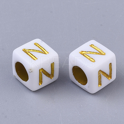 Plating Acrylic Beads SACR-S297-09M-1