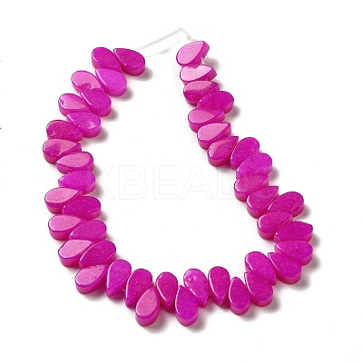 Natural White Jade Beads Strands G-B064-B54-1