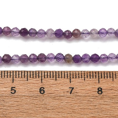 Faceted Natural Amethyst Beads Strands LS-G-RM241221-C35-01-1