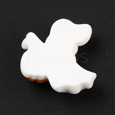 Ghost with Pumpkin Opaque Resin Cabochons LS-RESI-F031-09-1