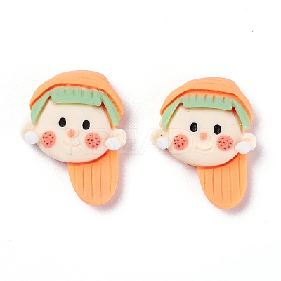 Opaque Resin Cabochons RESI-Z001-20-1