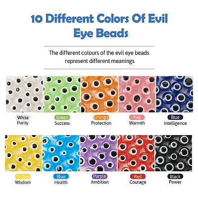 DIY Evil Eye Bracelet Making Kit DIY-TA0004-41-1