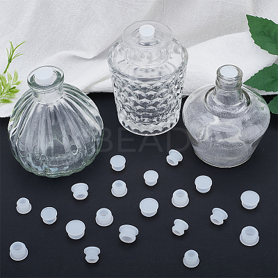 24Pcs 4 Style Silicone Bottle Seal Plug AJEW-GF0008-11D-1