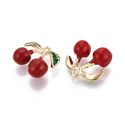 Alloy Enamel Charms ENAM-N062-07KCG-1