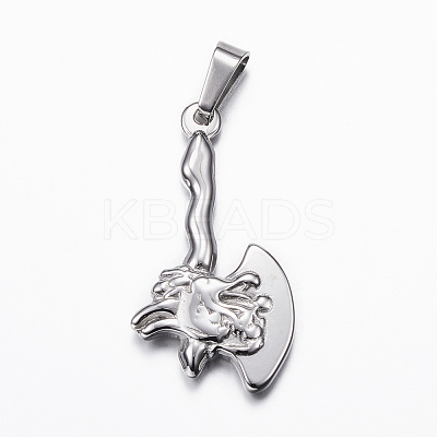 Tarnish Resistant 304 Stainless Steel Pendants STAS-K162-014P-1