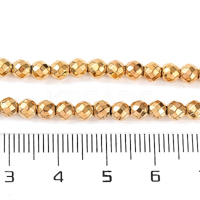 Electroplated Synthetic Non-magnetic Hematite Beads Strands X-G-H027-B01-03-1