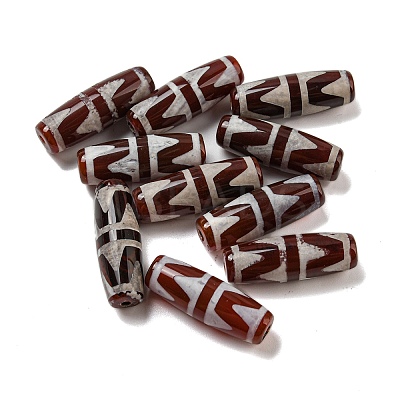 Tibetan Style dZi Beads Strands G-P526-A05-1