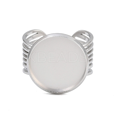 304 Stainless Steel Cuff Ring Components SA-CBA82C8-03E-P-1