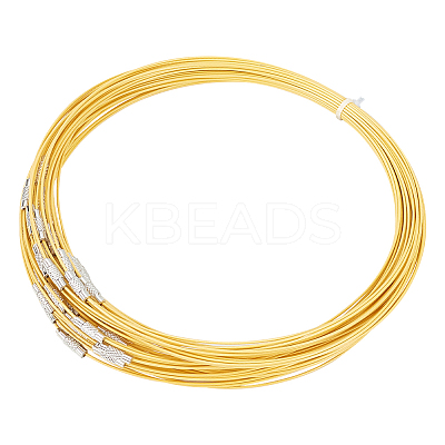 50Pcs Stainless Steel Wire Necklace Cord DIY Jewelry Making TWIR-NB0001-03-1